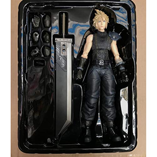 siyushop Final Fantasy Cloud Wlife Play Arts Kai Figure - Figura De Acción De Claude - Equipada con Armas Y Manos Reemplazables - Alta 27 Cm (versión No Original)