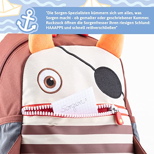 skandika Sorgenfresser | mochila infantil de 1 a 5 años para niñas/niños, 8 L, elementos reflectantes, para exteriores | para guardería o para preescolar (Flint)