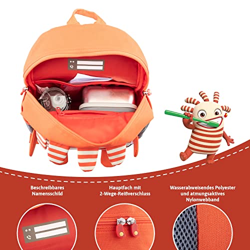 skandika Sorgenfresser | mochila infantil de 1 a 5 años para niñas/niños, 8 L, elementos reflectantes, para exteriores | para guardería o para preescolar (Saggo)