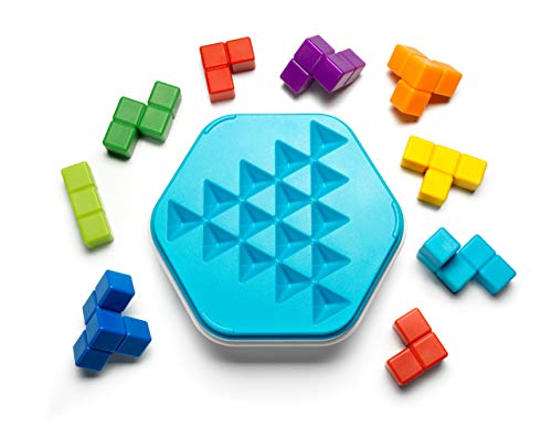 SmartGames-Smart Games – Zigzag Puzzler – Puzzle 3D, Mesa niños, Juego de Viaje, Rompecabezas educativos SG414