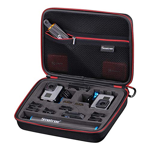 Smatree Funda Dura de Transporte para Gopro MAX, Hero 2018, GoPro Hero 10/9/8/7/6/5/4/3+/3/2/1,Osmo Action