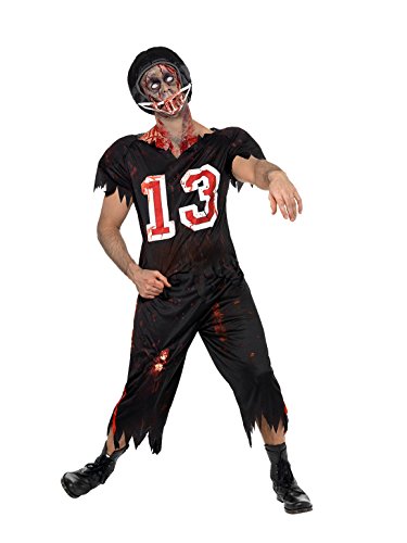 Smiffy's - Disfraz de Jugador de fútbol Americano Zombie para Hombre, Ideal para Halloween