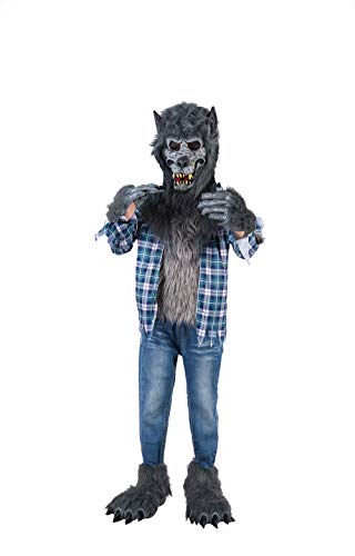 Spooktacular Creations Traje Hombre Lobo (Extra Grande (12-14yr)) Gris