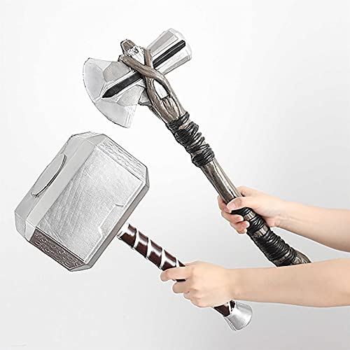 SPOTOR Thor's Hammer 43cm Thor Thor Storm Hacha 52cm Juguete para niños Marvel Thor Hammer Stormbreaveker Axe PROP DE LA REPLICA AVENGIENTE DE INFINITY WAR ' PU Espuma Thor Tormenta Hacha Cosplay Disf