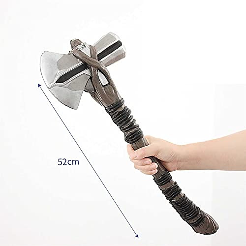 SPOTOR Thor's Hammer 43cm Thor Thor Storm Hacha 52cm Juguete para niños Marvel Thor Hammer Stormbreaveker Axe PROP DE LA REPLICA AVENGIENTE DE INFINITY WAR ' PU Espuma Thor Tormenta Hacha Cosplay Disf