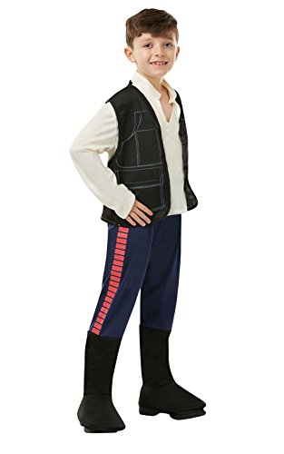 Star Wars - Disfraz de Han Solo para niño, infantil 5-6 años (Rubie's 883160-M)