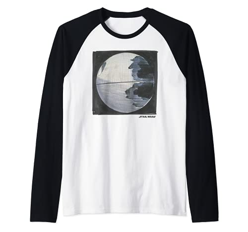 Star Wars Return of the Jedi Death Star II Concept Art Camiseta Manga Raglan