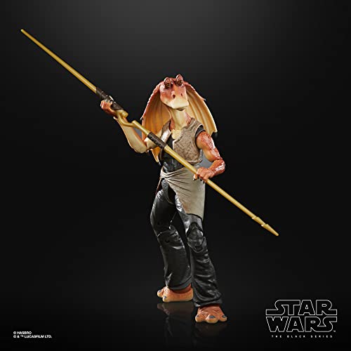 Star Wars The Black Series - Jar Jar Binks a Escala de 15 cm Amenaza Fantasma - Figura del 50.º Aniversario de Lucasfilm