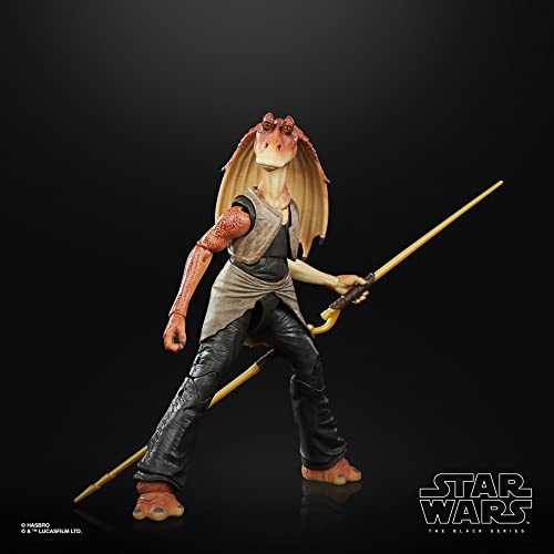 Star Wars The Black Series - Jar Jar Binks a Escala de 15 cm Amenaza Fantasma - Figura del 50.º Aniversario de Lucasfilm