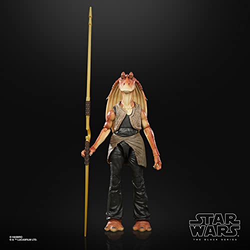 Star Wars The Black Series - Jar Jar Binks a Escala de 15 cm Amenaza Fantasma - Figura del 50.º Aniversario de Lucasfilm