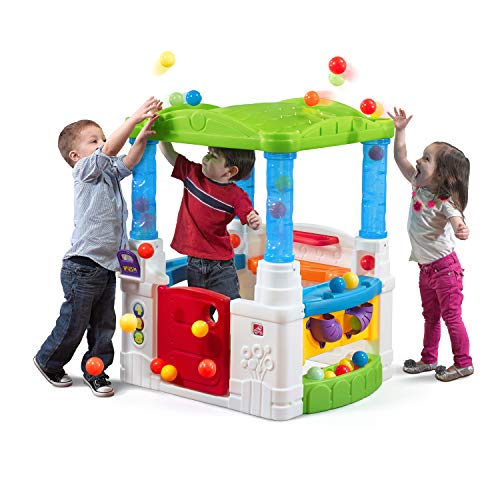 Step2 Wonderball Fun House Casa Infantil de Plástico con Bolas | Casita de Juegos para niños de Jardin / Exterior | Incluidos 20 Bolas