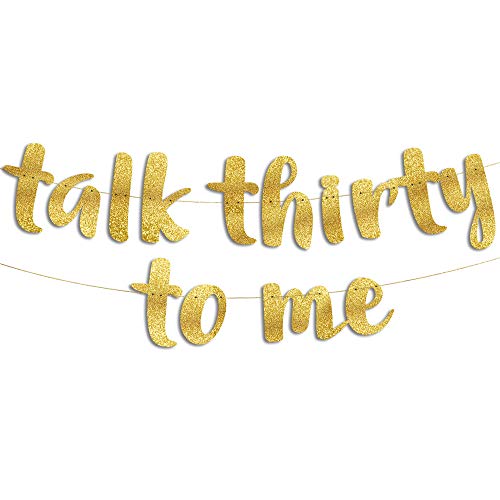 Sterling James Co. EU #10 Glitter Banner Talk Thirty To Me