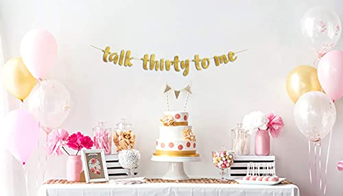 Sterling James Co. EU #10 Glitter Banner Talk Thirty To Me