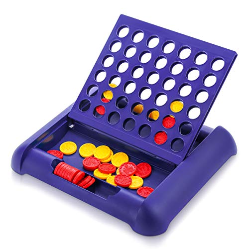 STOBOK 4 en una fila de juego de mesa Conecta cuatro filas de juegos 4 El mismo color para ganar el juego educativo femenino para niños y adultos.