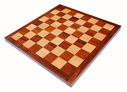 StonKraft Tablero de Juego de ajedrez de Madera Coleccionable de 16 "x 16" sin Piezas - Piezas de ajedrez de Madera y latón apropiadas Piezas de ajedrez Disponibles por Separado por la Marca