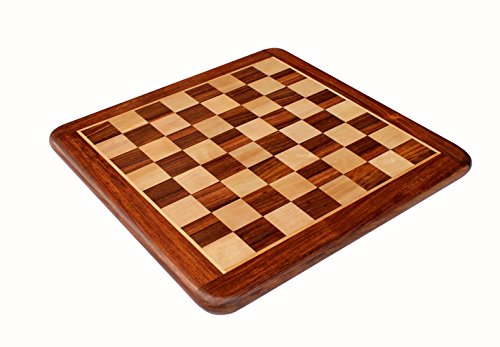 StonKraft Tablero de Juego de ajedrez de Madera Coleccionable de 21 "x 21" sin Piezas para Jugadores de ajedrez Profesionales