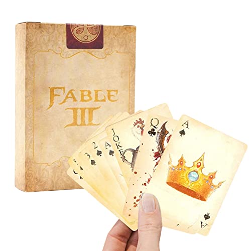 su-xuri Juego de Cartas de póquer, Cartas de Papel, Juegos de baraja, Dioses y Fantasmas Resistentes a la corrosión Imprimir Cartas de póquer Regalos para Amigos Familia