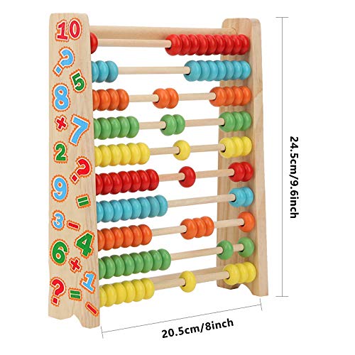 Sunshine smile Juguetes educativos matemáticos de Madera,Juguete de Mesa de multiplicación,Tabla de multiplicar de Madera,Tabla de multiplicar de Madera,Tabla de multiplicación (F)