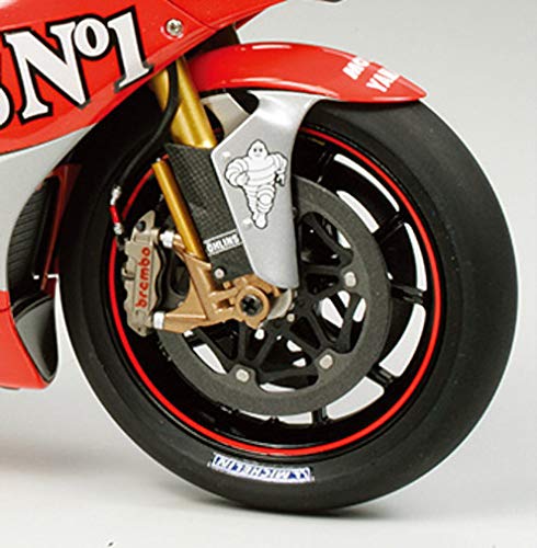 Tamiya 14100 1:12 Yamaha YZR-M1#7/#33 '04-réplica Fiel, plástico, Hobby, encolado, Kit de modelismo, Montaje, sin Pintar, Color Rojo (T2M