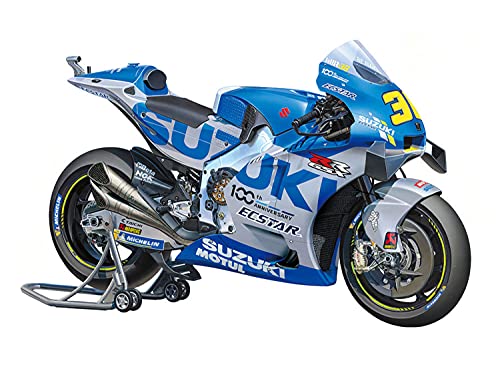 TAMIYA 14139 1:12 Team Suzuki ECSTAR GSX-RR 2020 Réplica fiel al original, plástico, kit de construcción para manualidades, maquetas, sin pintar, multicolor