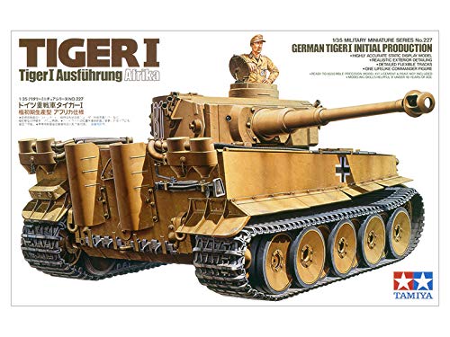 Tamiya 35227 - Maqueta de Tanque alemán Tiger I para Montar (Escala 1:35)