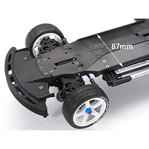 Tamiya 58693 -1:10 RC TA08 Pro Chassis Kit, Coche/vehículo teledirigido, modelismo, Kit, Hobby, Montaje, chasis, Negro