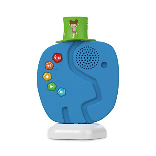 TechniSat Tecnología: Reproductor de Audio y luz Nocturna para niños con diseño de Elefante (con Contenido de Audio reproducible y Intercambiable, Bluetooth, batería, sin Internet ni suscripción)