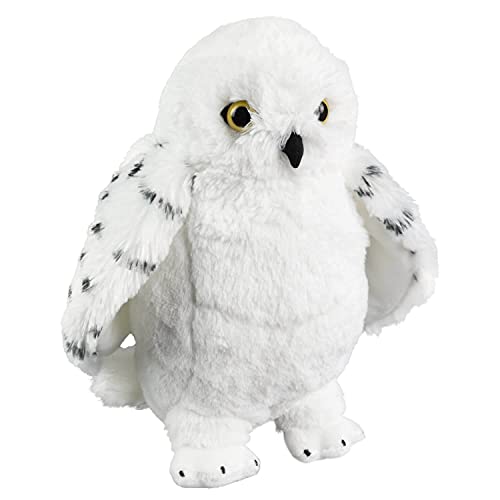 The Noble Collection Harry Potter Hedwig - Peluche (28 cm), diseño de Lechuza Nevada con Licencia Oficial de Las películas, Regalos