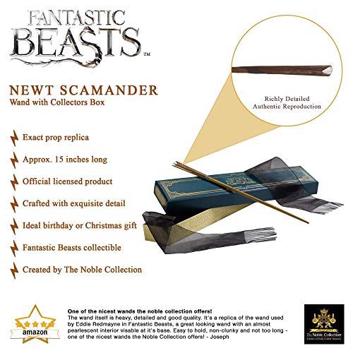 The Noble Collection La Varita de Newt Scamander con Caja de coleccionista