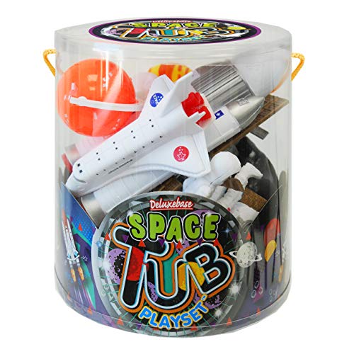 Tina Playsets - juguetes del espacio. Juguete fantástico del espacio para los muchachos de Deluxebase. ¡El sistema incluye astronautas, los planetas, Toy Rocket, el transbordador espacial, el satélite