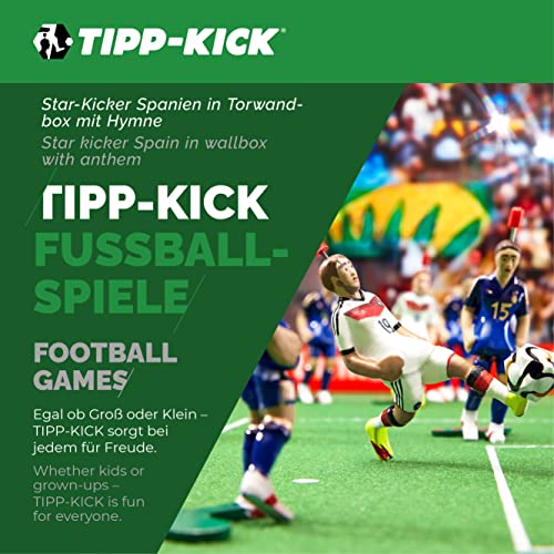 TIPP-KICK Paquete-España I Set Original con el Star-Kicker y Soundchip español para la portería de Pared I Figuras adecuadas para Cada Juego I Accesorios