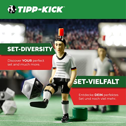 TIPP-KICK Paquete-España I Set Original con el Star-Kicker y Soundchip español para la portería de Pared I Figuras adecuadas para Cada Juego I Accesorios