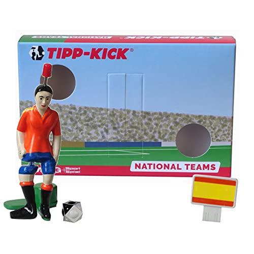 TIPP-KICK Paquete-España I Set Original con el Star-Kicker y Soundchip español para la portería de Pared I Figuras adecuadas para Cada Juego I Accesorios