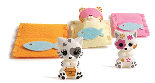 TOMY-Y Fuzzikins Ma Famille Chaton, Multicolor (E72790)