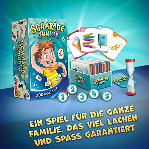 Trefl, Sharade Junior, Juego Familiar, diversión al adivinar términos, Cartas con términos de imágenes, Juego de Sociedad para Adultos y niños a Partir de 4 años, Sharade Junior