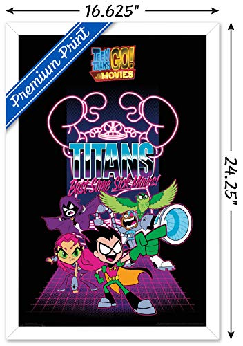 Trends International DC Comics Teen Titans Go to The Movies-Group - Póster de pared (37,4 x 56,8 cm), color blanco