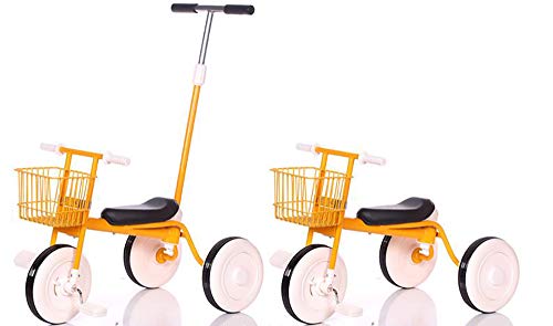 Triciclos, Evolutivo Juguete Bicicleta del Balance del Bebés con Bolsa de Transporte Triciclo Ligero para Montar para Niños y Ninas De 2 a 4 años, Yellow