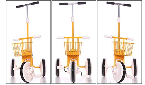 Triciclos, Evolutivo Juguete Bicicleta del Balance del Bebés con Bolsa de Transporte Triciclo Ligero para Montar para Niños y Ninas De 2 a 4 años, Yellow