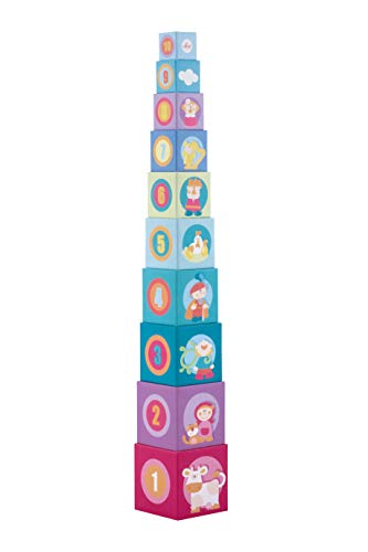 Trudi- Sevi 83075 – Cubos de Cuento de Hadas apilable, Multicolor (1)