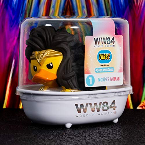 TUBBZ Pato de baño Coleccionable - Figura Tubbz Wonder Woman - Figura Coleccionable DC Comics, Wonder Woman Figura - Producto con Licencia Oficial, 5056280409076