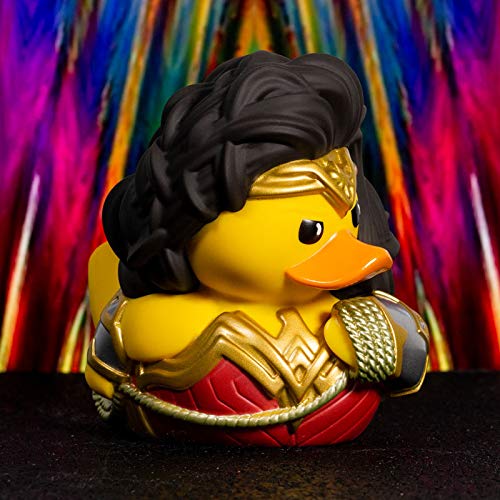 TUBBZ Pato de baño Coleccionable - Figura Tubbz Wonder Woman - Figura Coleccionable DC Comics, Wonder Woman Figura - Producto con Licencia Oficial, 5056280409076