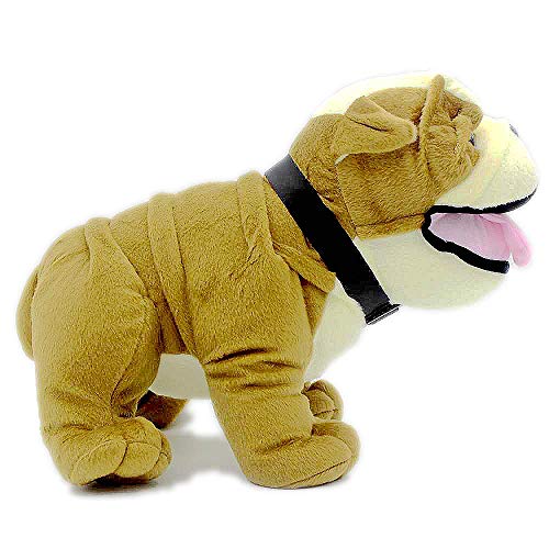 VACHICHI Animales de Peluche realistas Bulldog inglés Peluche Realista Animales de Peluche Cachorro de Perro, 30 cm