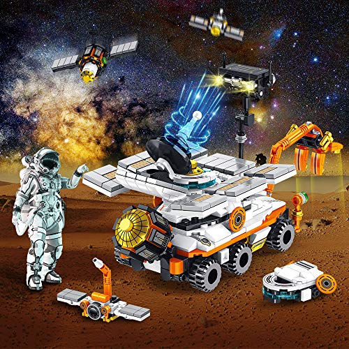 VATOS Set de Bloques de Construcción, 556 PCS Mars Rover Juguetes de Construcción | 25-in-1 Aprendizaje Educativo Transformers Toys para Niños Niñas 5 6 7 8 9 10 11 12 Años de Edad