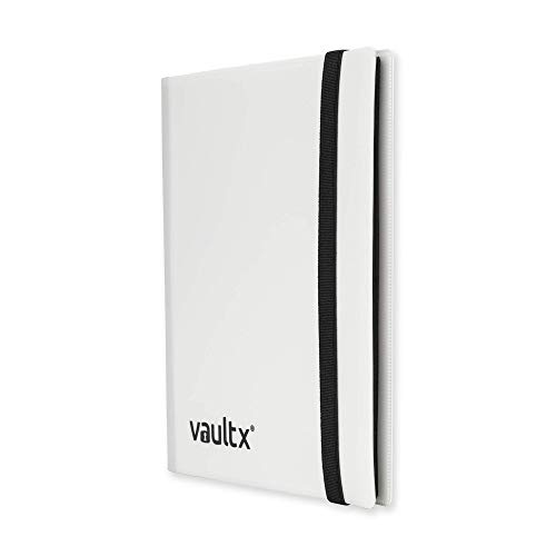 Vault X Binder - Carpeta para Cartas Coleccionables - 4 Tarjetas por Pájina - 160 Bolsillos de Inserción Lateral para TCG (Blanco)