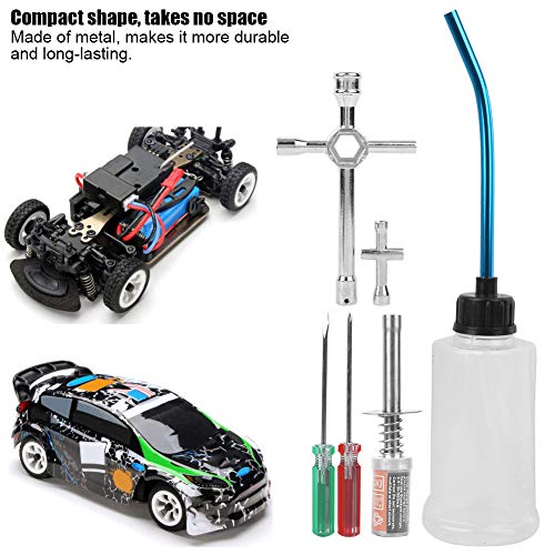 VGEBY Kit de Inicio de Encendido Nitro RC, Kit de Inicio de Coche de Combustible Modelo RC, Encendedor de Enchufe Apto para HSP 80141 1/8 1/10 Vehículo de Control Remoto 110-240V(EU)