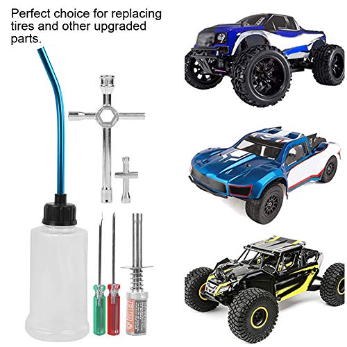 VGEBY Kit de Inicio de Encendido Nitro RC, Kit de Inicio de Coche de Combustible Modelo RC, Encendedor de Enchufe Apto para HSP 80141 1/8 1/10 Vehículo de Control Remoto 110-240V(EU)