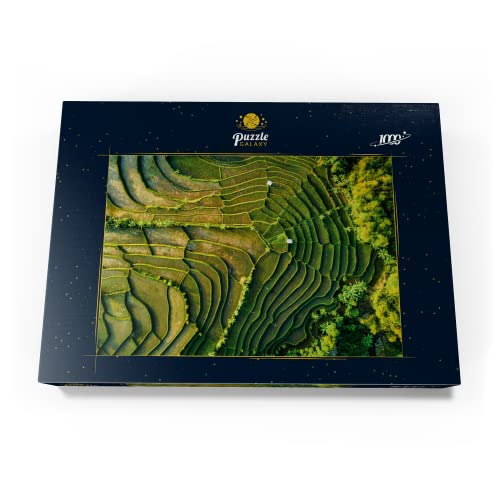 Vista Aérea De Una Terraza De Arrozales - Premium 1000 Piezas Puzzles - Colección Especial MyPuzzle de Puzzle Galaxy