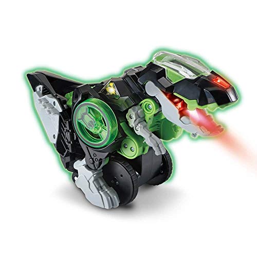 VTech Switch & Go Dinos Riot The T-Rex Juguete para niños, Dinosaurio Preescolar Interactivo Que se Convierte en un Coche de Carreras, Juguete Educativo para niños y niñas de 3, 4, 5, 6+ años