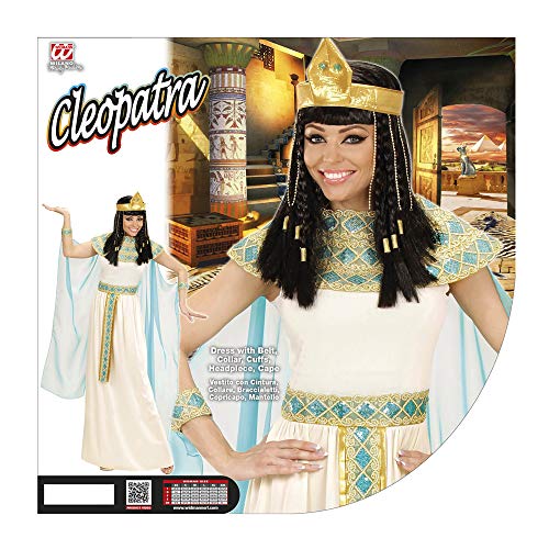 WIDMANN 49421 adulto Cleopatra disfraz, vestido con cinturón, brazo bandas, diadema y Cabo