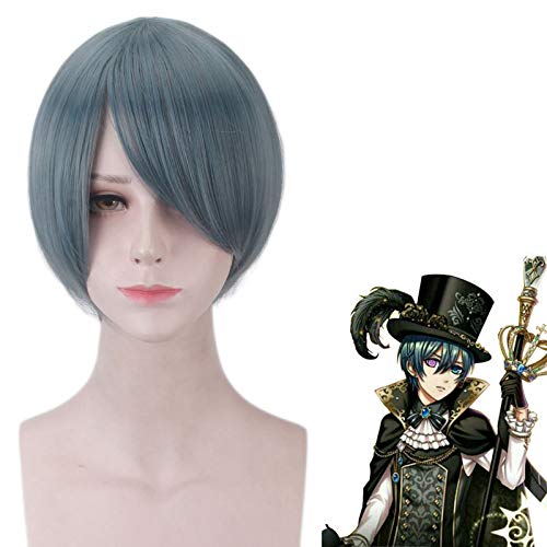 Wig for Carnival Nightlife CluI Party Dress Up Wig Dream 100 Black Butler Charles Rijue Yuejue Cosplay Fake Hair Charr Cos Wig